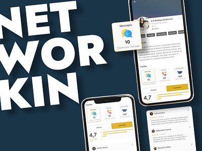 Networkin app design graphic design ui ux