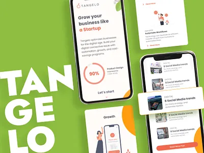 Tangelo app design graphic design ui ux