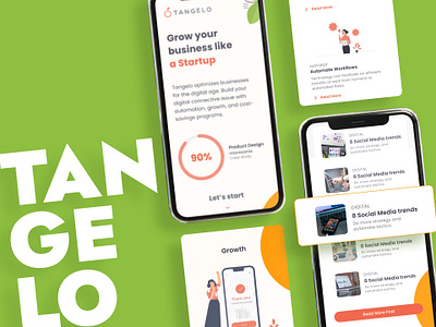 Tangelo app design graphic design ui ux