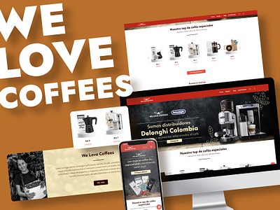 We Love Coffees app design graphic design ui ux