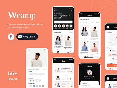 Wearup - eCommerce App Ui Kit app branding business cloth commerce design ecommerce fashion ios market mobile product ui ui8 uidesign uikit uniqlo ux uxdesign wear