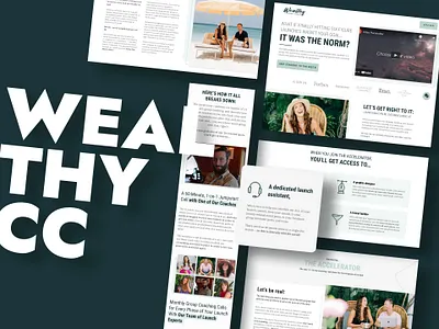 Wealthy CC app design graphic design ui ux