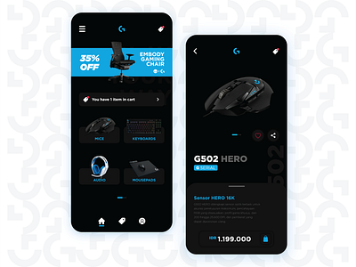 Logitech G Mobile App UI/UX Concept Design 🎮 application apps branding design digital gaming logitech mobile mobile app mobile apps online shop online store shop store ui ui design ui ux uiux ux ux design