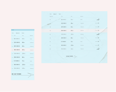 Choose an apartment apartment minimal realestate table ui web design