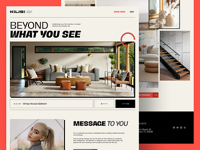 Interior design landing page branding design ideas interior interior design logo newspaper real estate space design ui ui ux ui design uidesign uiux webdesign website