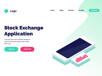 Stock Exchange Animation animation exchange flat illustration illustrations isometric landing page loop lottie motion graphics phone stock ui ux vector illustration