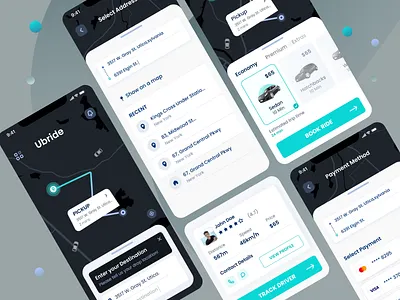 Taxi Cab Riding Apps app delivery minimal design moder design product design ride sharing taxi cab trend typography uber redesign ui user experience design user interface design ux
