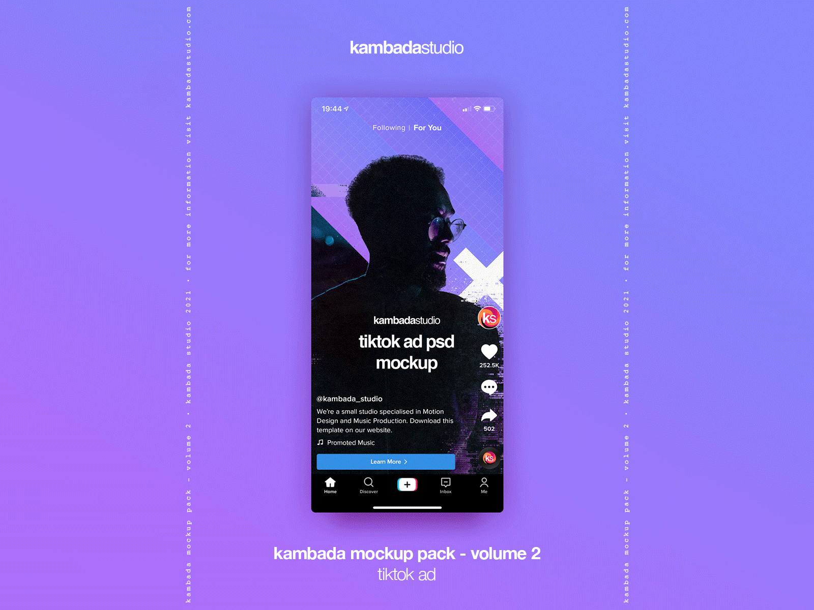 Kambada Mockup Pack - volume 2 ad advert instagram mockup mockups photoshop psb psd snapchat storis tiktok youtube