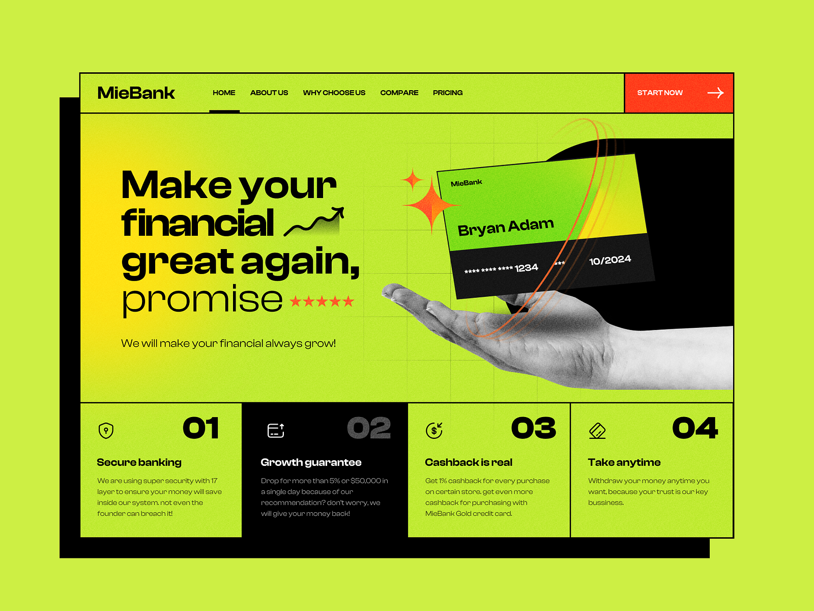 Banking Website Header by Imam Fajar on Dribbble