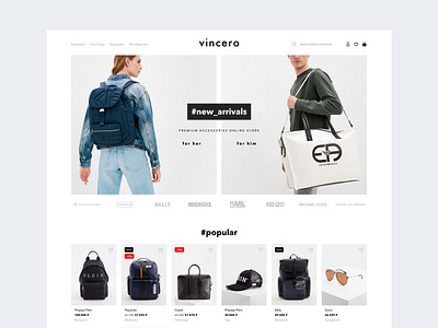 Online shop homepage clean design desktop figma homepage light minimal online shop online shop homepage product design shop ui user experience user interface ux ux design web web app web design website design