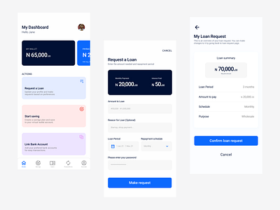 Mobile loan application product design ui uxdesign