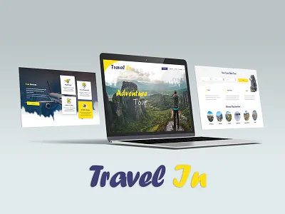 Travel In adobe illustrator creative latest layout mockup template ui web website