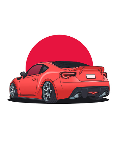 Toyota-86 design flat design illustrator vector illustration logo vector flat design illustration vector flat design illustrator vector flat illustrator design vector illustration flat design vector illustrator vectorart