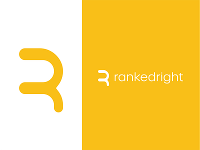 RankedRight Unused Logo Concept branding clean design graphic design illustration logo logo design modern monogram typography