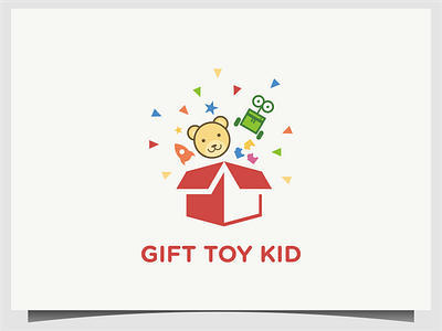 gift toy kid illustration design gift icon illustration kid logo sign symbol toy vector