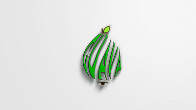 guava shape logo creative logo fruits guava shape logo