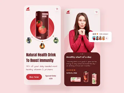 Product Header Web - ( Mobile Version) clean color design ecommerce grocery grocery shop minimal modern online shop online store popular design popular shot product product page sajib shop store ui web website