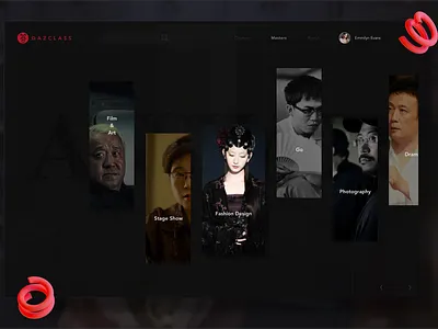 Dazclass_Web branding design ui