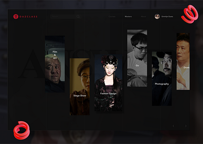 Dazclass_Web branding design ui