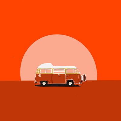 VanLife illustration procreate van vanlife