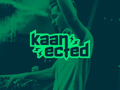 KaanEcted – DJ logo audio branding clean clubbing concert dj energetic energy event festival hardstyle identity logo music sound techno