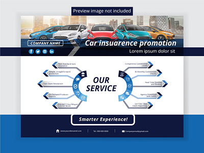 Car insurance promotional banner template car insurance banner car insurance infographic banner dark blue banner infographic banner service banner social media banner website banner