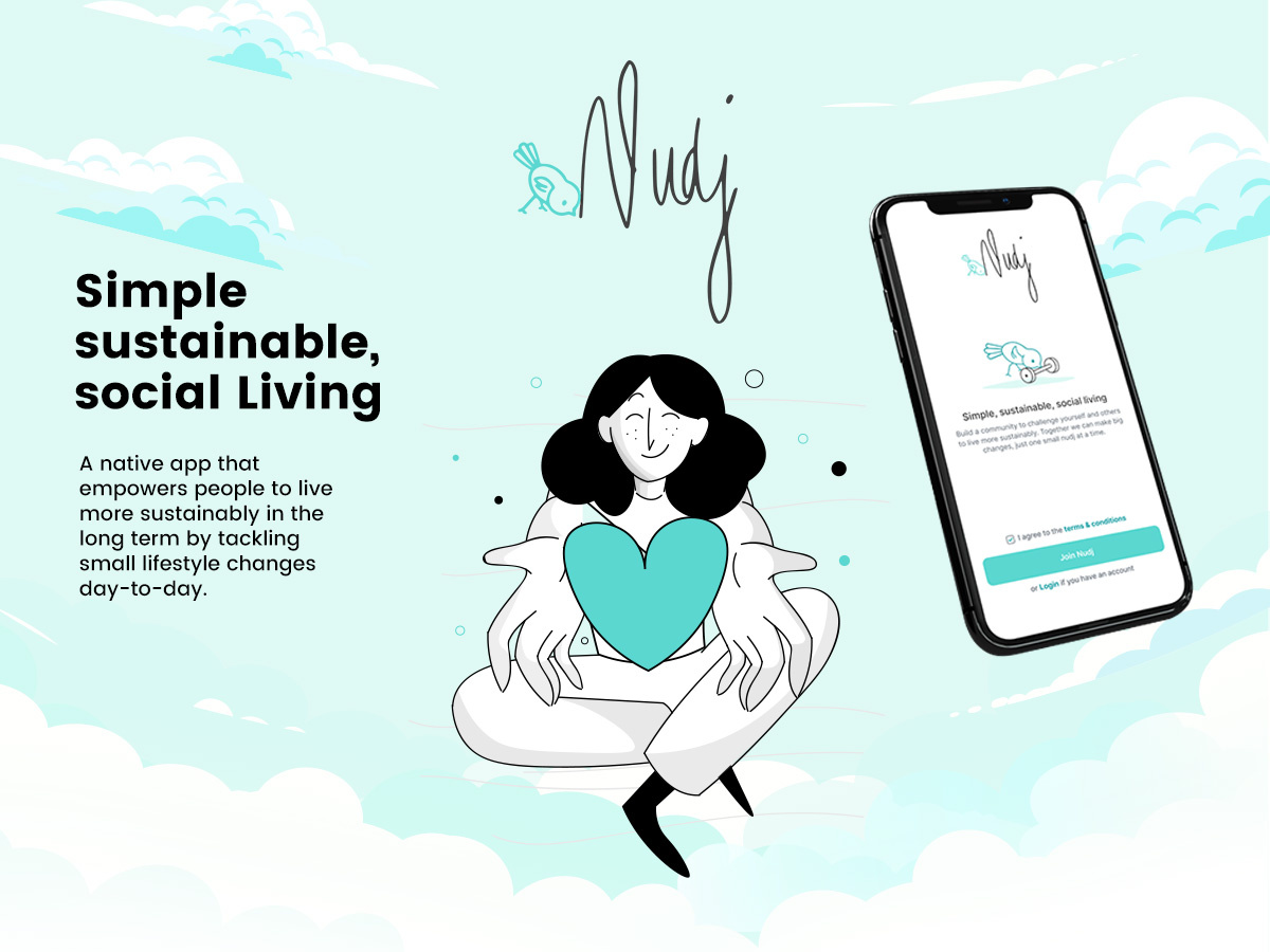 Nudj app design information architecture mobile app ui user experience user interface ux ux design