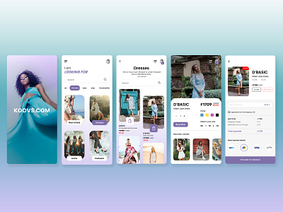 Koovs App redesign figma ui design