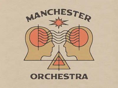 Manchester Orchestra - Shirt Design band band merch head human manchester orchestra shirt design spark telepathy tshirt