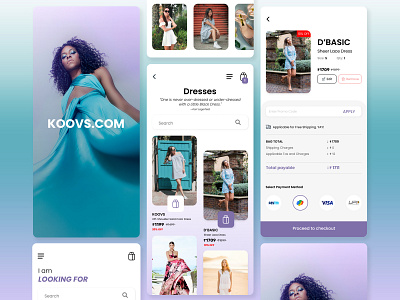 Koovs App redesign figma ui design