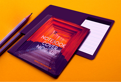 Notebook Cover Mockup Set branding business cover design illustration logo mockup notebook set typography vector