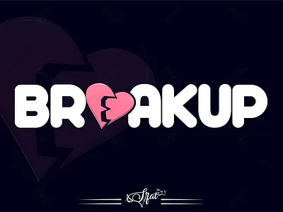 Breakup creative design breakup breakup t shirt design breakup text breakup word design breks broken heart design graphic design heart break heart broke illustration logo t shirt