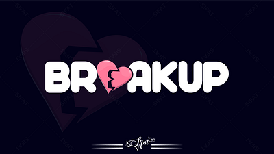 Breakup creative design breakup breakup t shirt design breakup text breakup word design breks broken heart design graphic design heart break heart broke illustration logo t shirt
