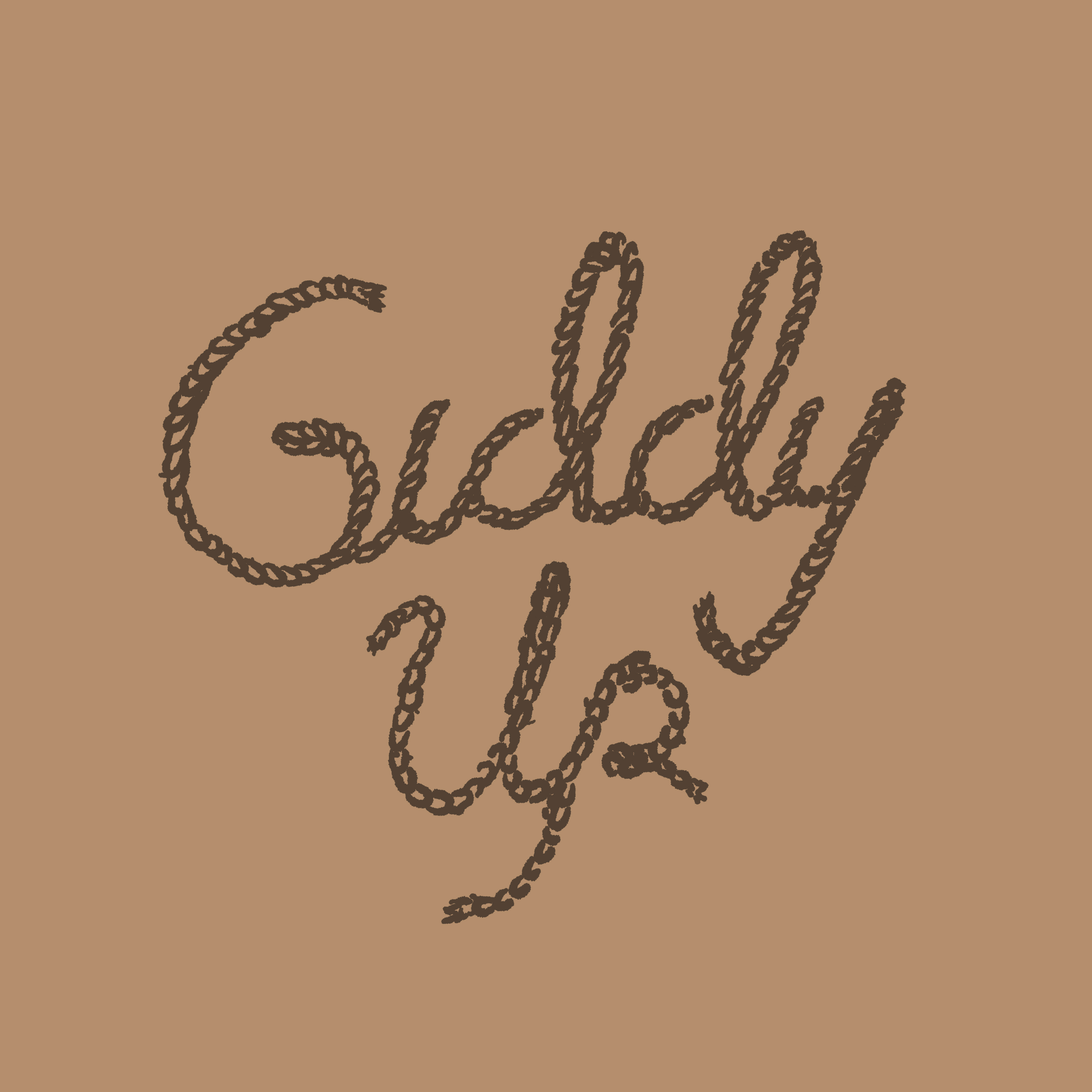 Giddy Up badlands cowboy design drawing giddy up great plains hand drawn illustration joe horacek lettering little mountain print shoppe nebraska rugged script sketch south dakota type typography wrangler