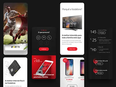 Vodafone Digital Ecosystem design design system filipesj graphic graphic design interface red responsive site ui usability ux vodacom vodafone webdesign