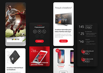 Vodafone Digital Ecosystem design design system filipesj graphic graphic design interface red responsive site ui usability ux vodacom vodafone webdesign