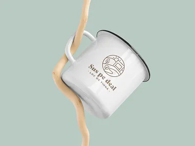 Cottage Logo Design brand branding camping chalet cottage excursion health hike hiking illustration logo modern nature relax travel vacation