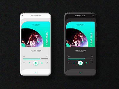 Music Player Play Screen UI dark light music app music player ui