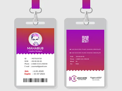 ID CARD DESIGN branding card design design design inspiration designer mahabub designer mahabub graphic design idcard illustration logo mahabub typography