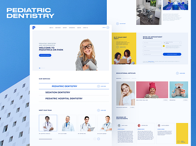Pediatric Dentistry and Orthodontics Clinic Website design inspiration interface minimalism ui web