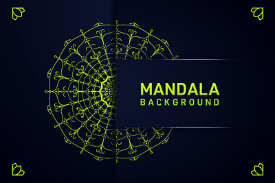 Mandala Background Template Design background