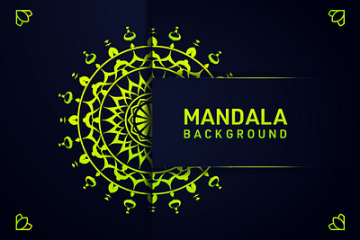 Mandala Background Template Design background