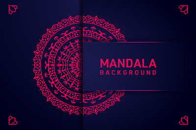 Mandala Background Template Design background