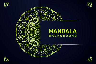 Mandala Background Template Design background