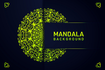 Mandala Background Template Design background