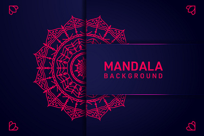 Mandala Background Template Design background