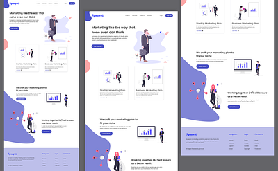 Synapsis Landing Page UI design graphic design landing page ui landingpage ui uidesign uiux webdesign website ui