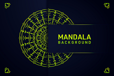 Mandala Background Template Design background