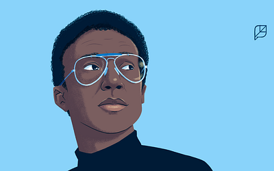 Arthur Ashe 70s arthur ashe champion digital drawing glasses illustration man portrait racial justice racket social justice sports tennis