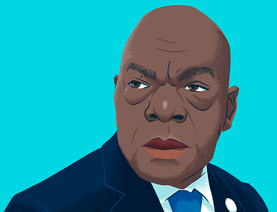 John Lewis american history black lives matter civil rights movement congress drawing illustration john lewis march on washington politics portrait racial justice selma social justice